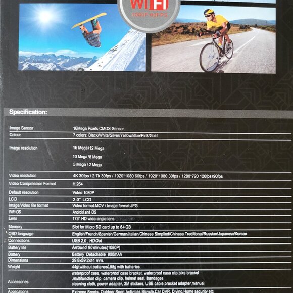 Andoer 4K Sports Action Camera - Picture 5 of 9